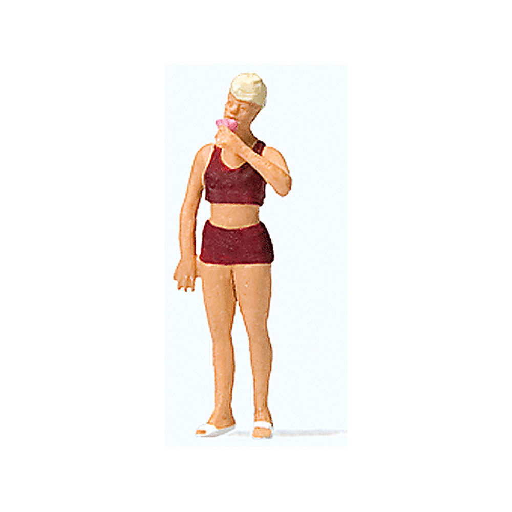 Preiser 28163 HO Scale Woman Eating Ice Cream
