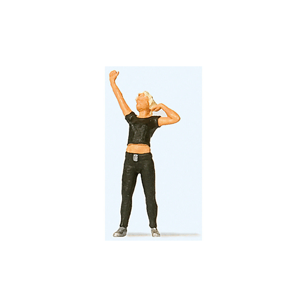 Preiser 28178 HO Scale Woman Stretching pkg(1)