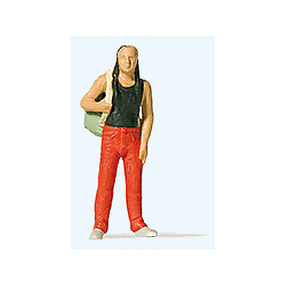 Preiser 28191 HO Scale Man w/Backpack