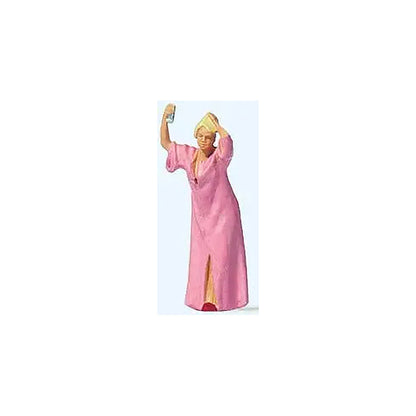 Preiser 28229 HO Scale Woman Using Hairspray Individual Figure