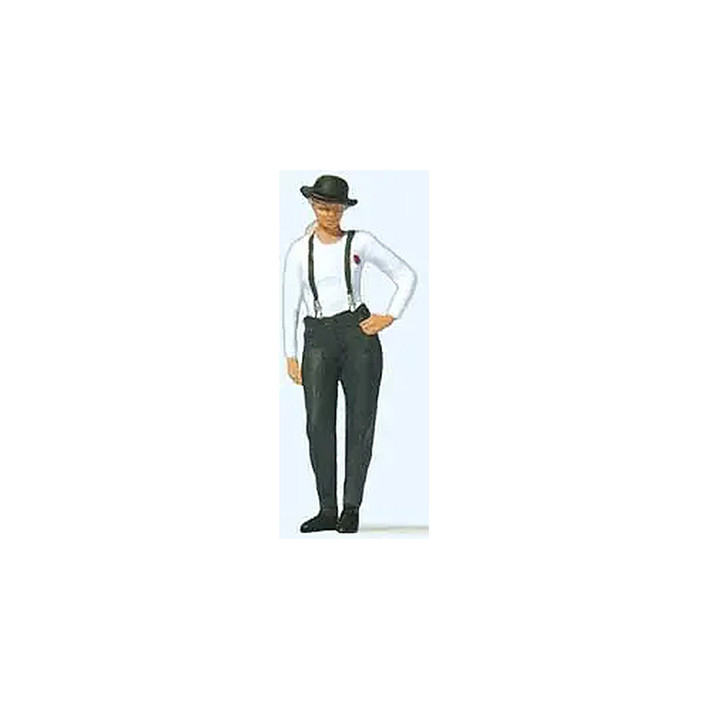 Preiser 28230 HO Scale Woman in Bowler Hat Individual Figure
