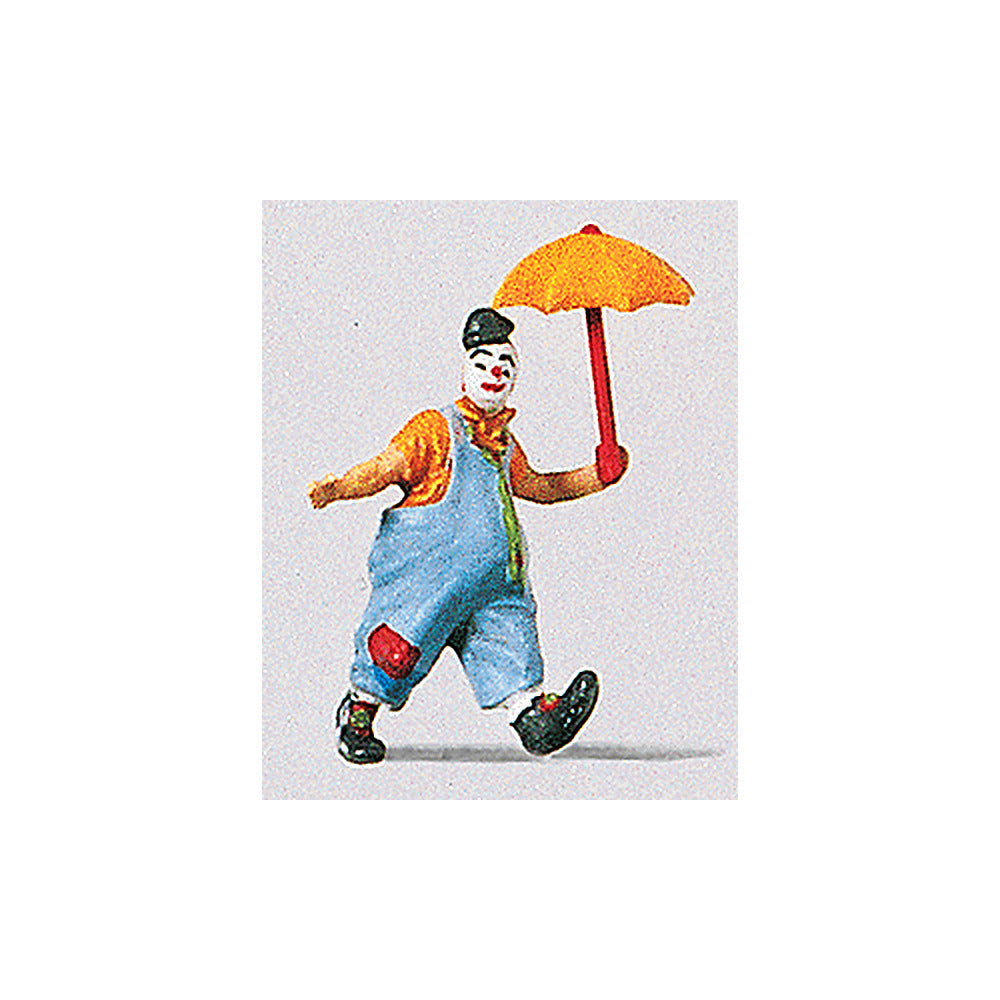 Preiser 29001 HO Scale Clown w/Umbrella