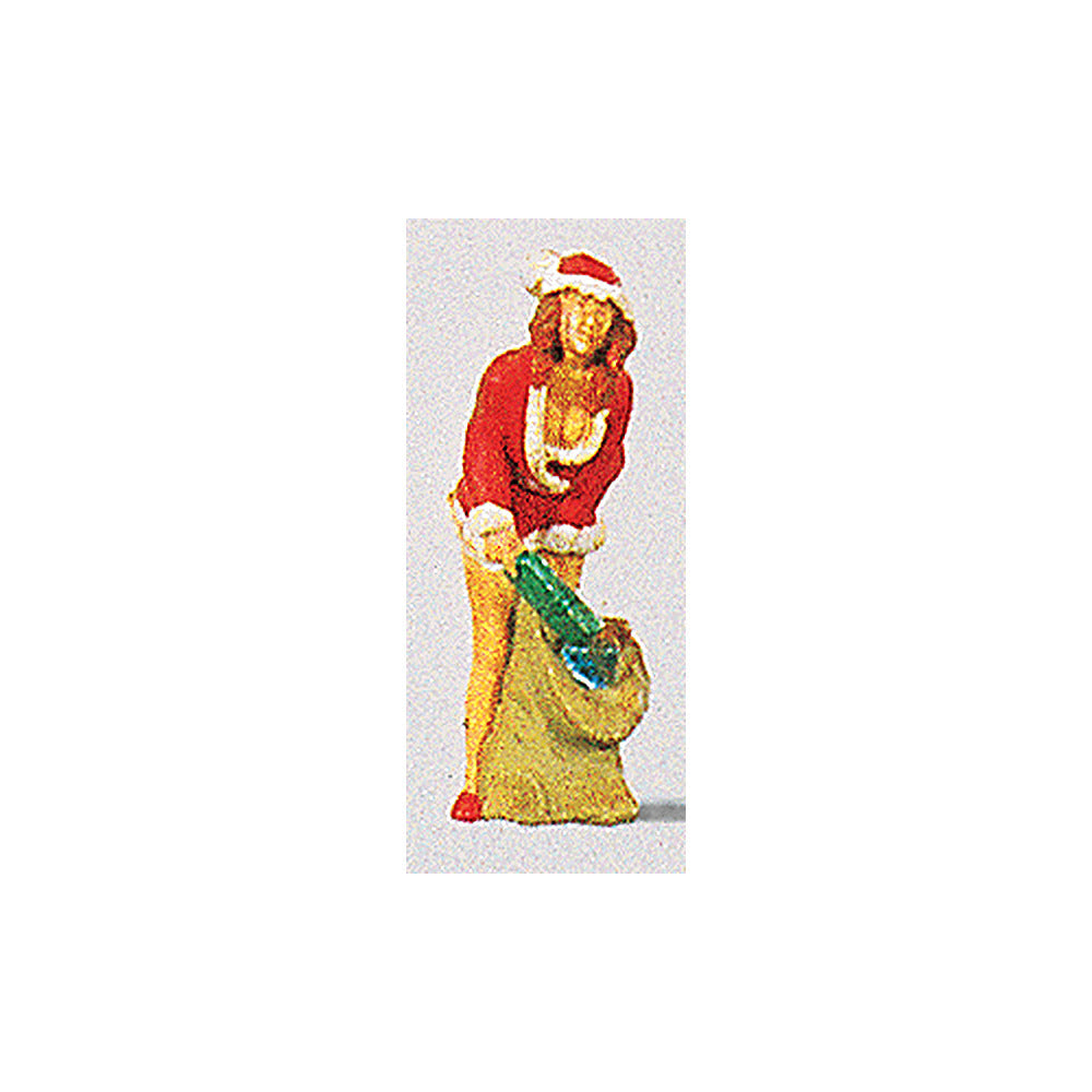 Preiser 29028 HO Scale Santa's Helper 2 With Sack of Gifts