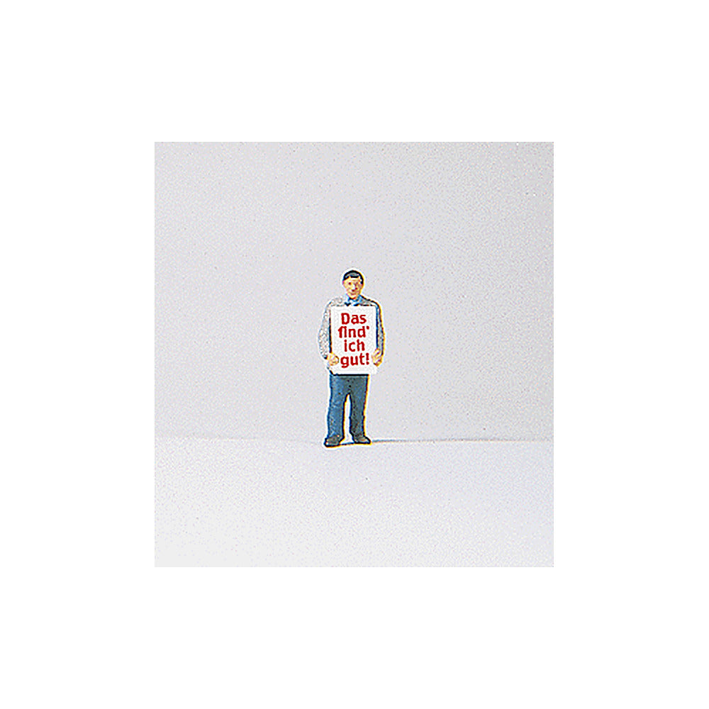 Preiser 29049 HO Scale Individual Figure - Working People Man