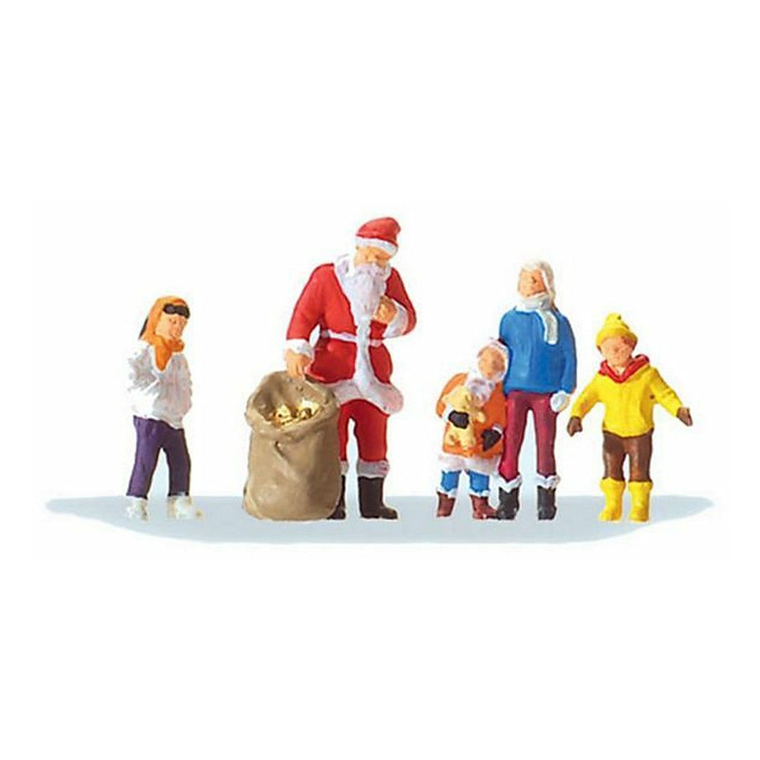 Preiser 29098 HO Scale Santa Cluas with 4 Children