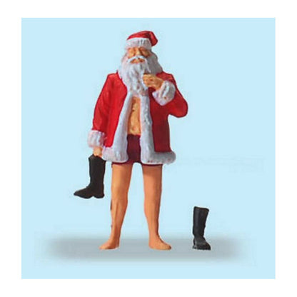 Preiser 29099 HO Scale Holiday Santa Claus Getting Dressed