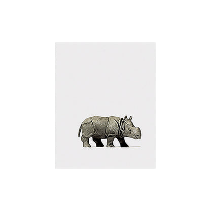 Preiser 29503 HO Scale Animal Baby Indian Rhinoceros