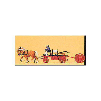 Preiser 30425 HO Scale Emergency - Horse-Drawn Fire Equipment Hand