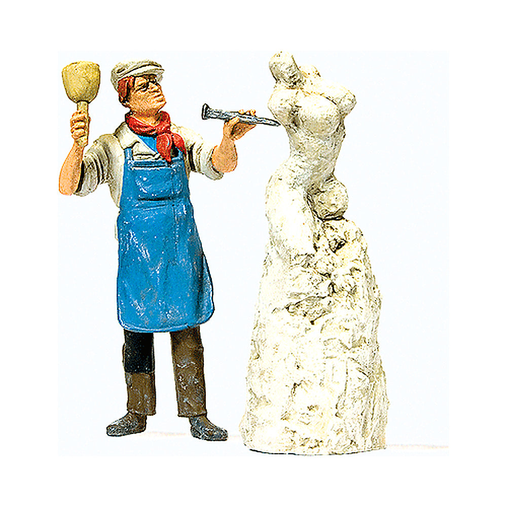 Preiser 44901 G Scale Working People Sculptor Working on Sculpture