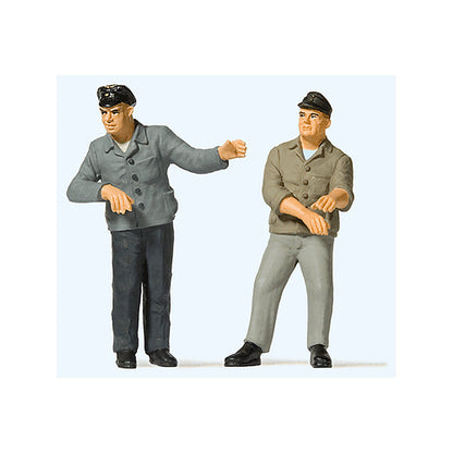 Preiser 44919 G Scale Railroad Engineer & Fireman in Cab Set #3