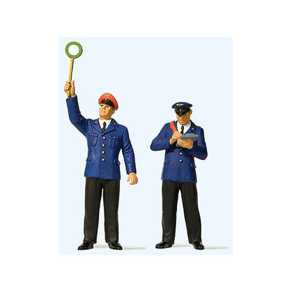 Preiser 44920 G Scale German Railroad Controller & Conductor