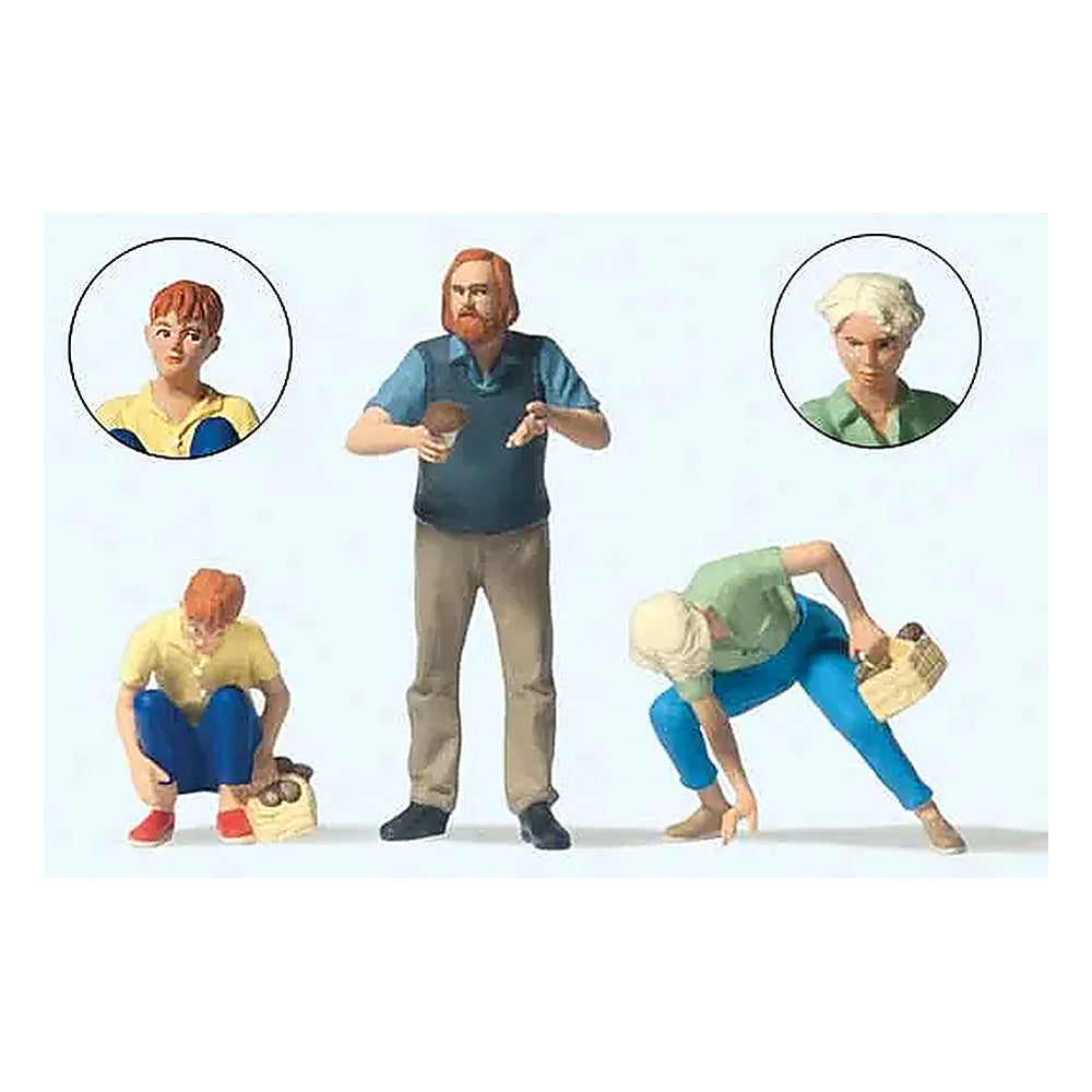 Preiser 44941 G Scale Mushroom Pickers 3 Figures