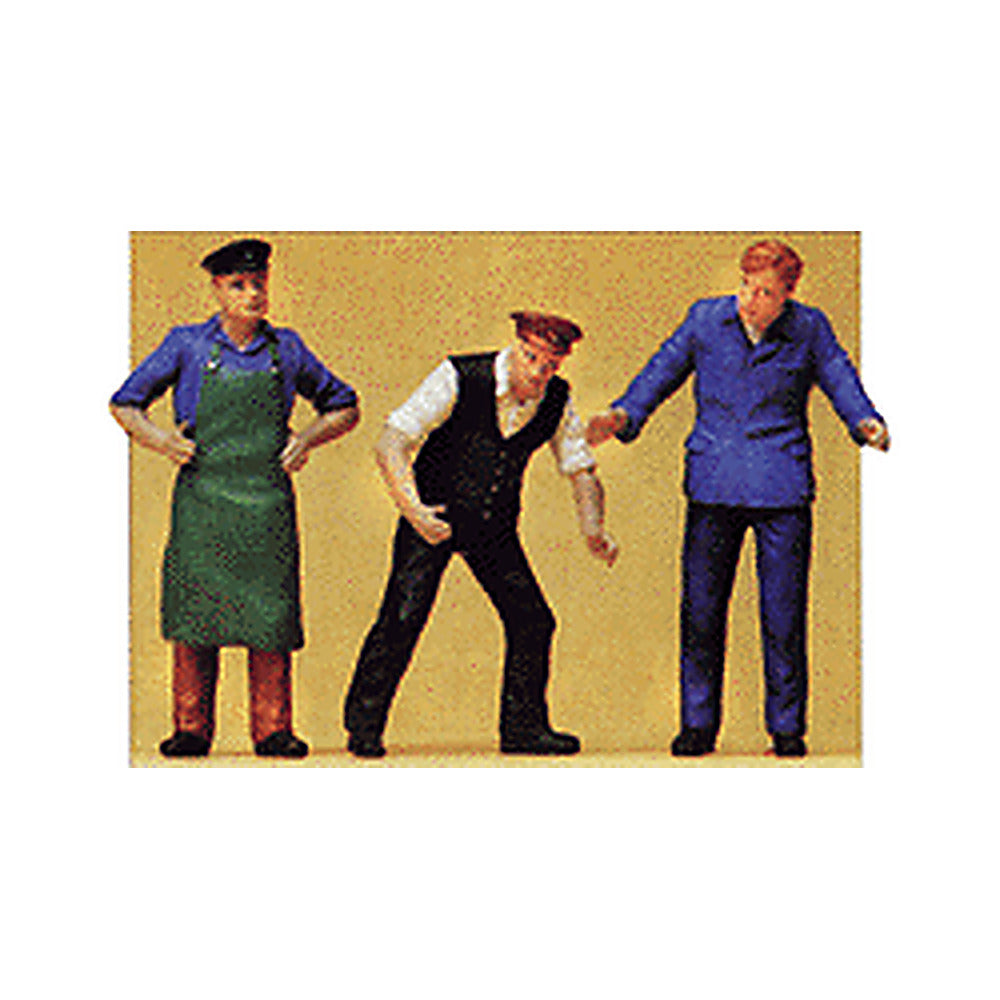 Preiser 45028 G Scale Delivery Men in Work Clothes