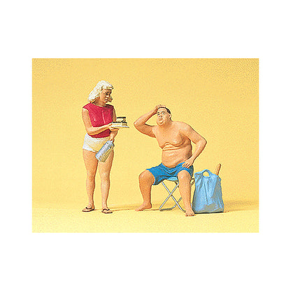 Preiser 45111 G Scale Sports & Recreation Campers Man & Woman