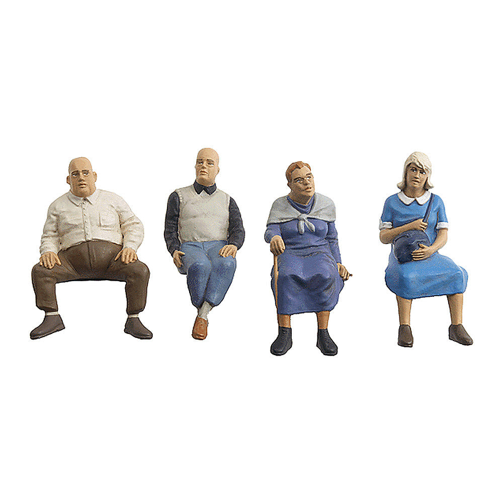 Preiser 45122 G Scale Pedestrians Seated Travellers #2