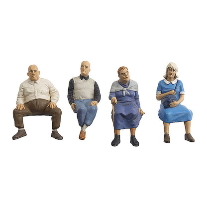Preiser 45122 G Scale Pedestrians Seated Travellers #2