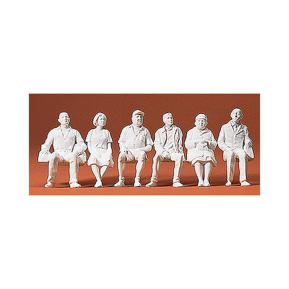 Preiser 45183 G Scale Unpainted Figures Seated Persons