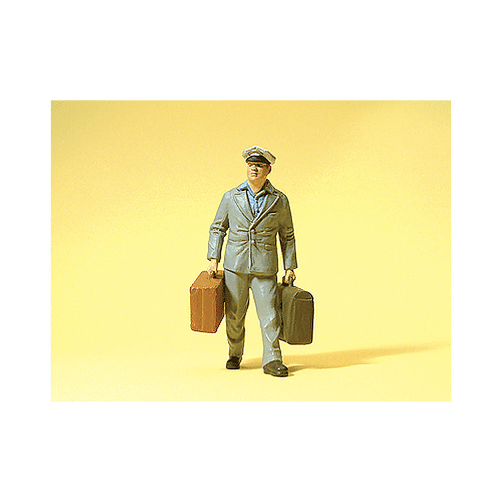Preiser 45511 G Scale Working People US Porter w/Luggage