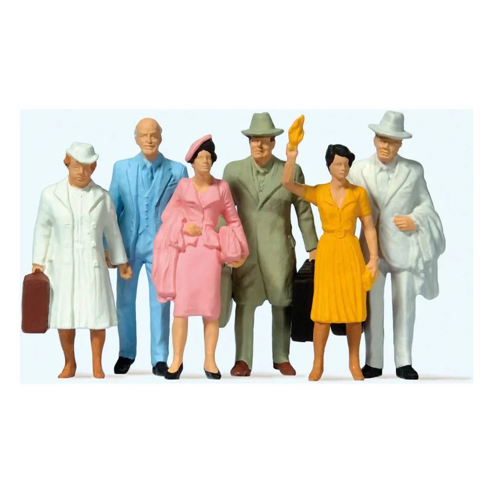 Preiser 63202 1/32 Scale Standing Passengers Set #1 pkg(6)