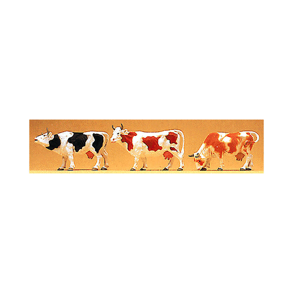 Preiser 65324 O Scale Animals Cows pkg(3)