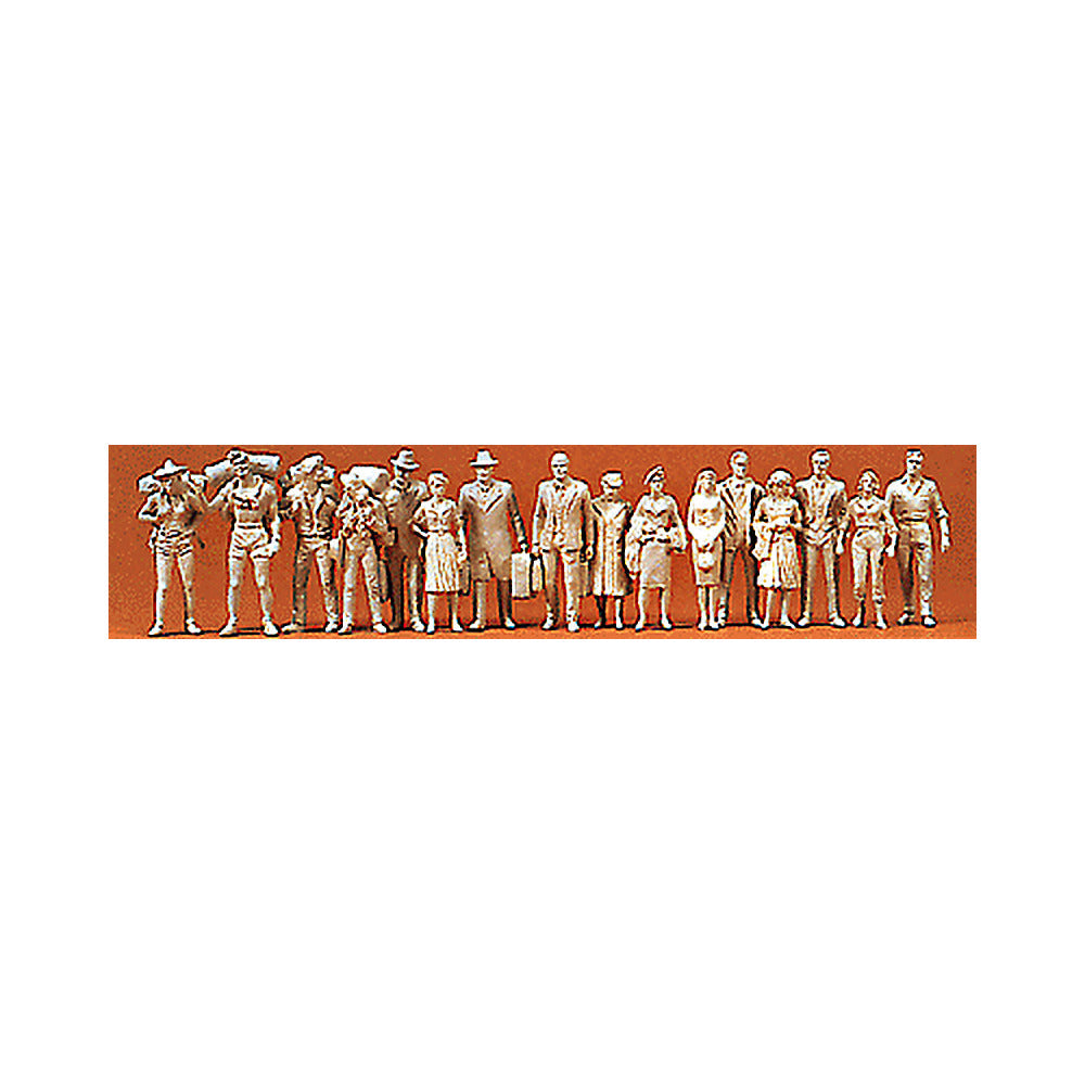 Preiser 65600 O Scale Unpainted Figure Set Passengers/Travelers