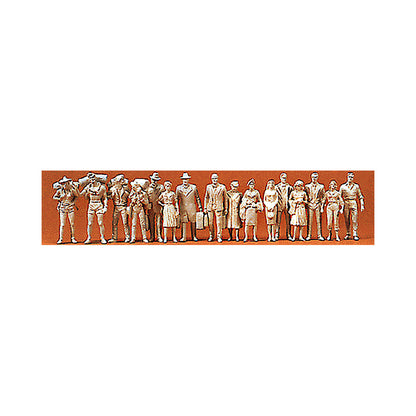 Preiser 65600 O Scale Unpainted Figure Set Passengers/Travelers