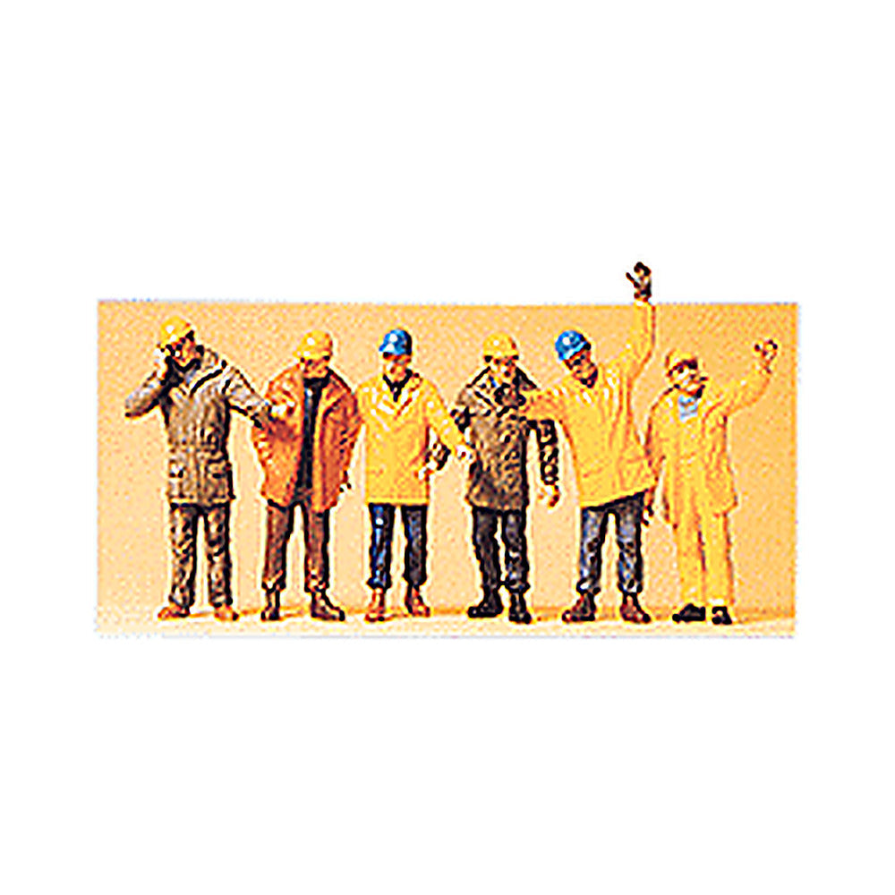 Preiser 68214 1/50 Scale 1/50 Scale Figures Modern Workmen w/Outdoor