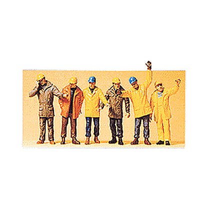 Preiser 68214 1/50 Scale 1/50 Scale Figures Modern Workmen w/Outdoor