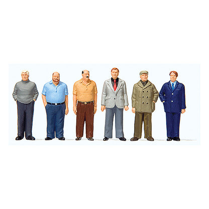 Preiser 68216 1/50 Scale Standing Men pkg(6)