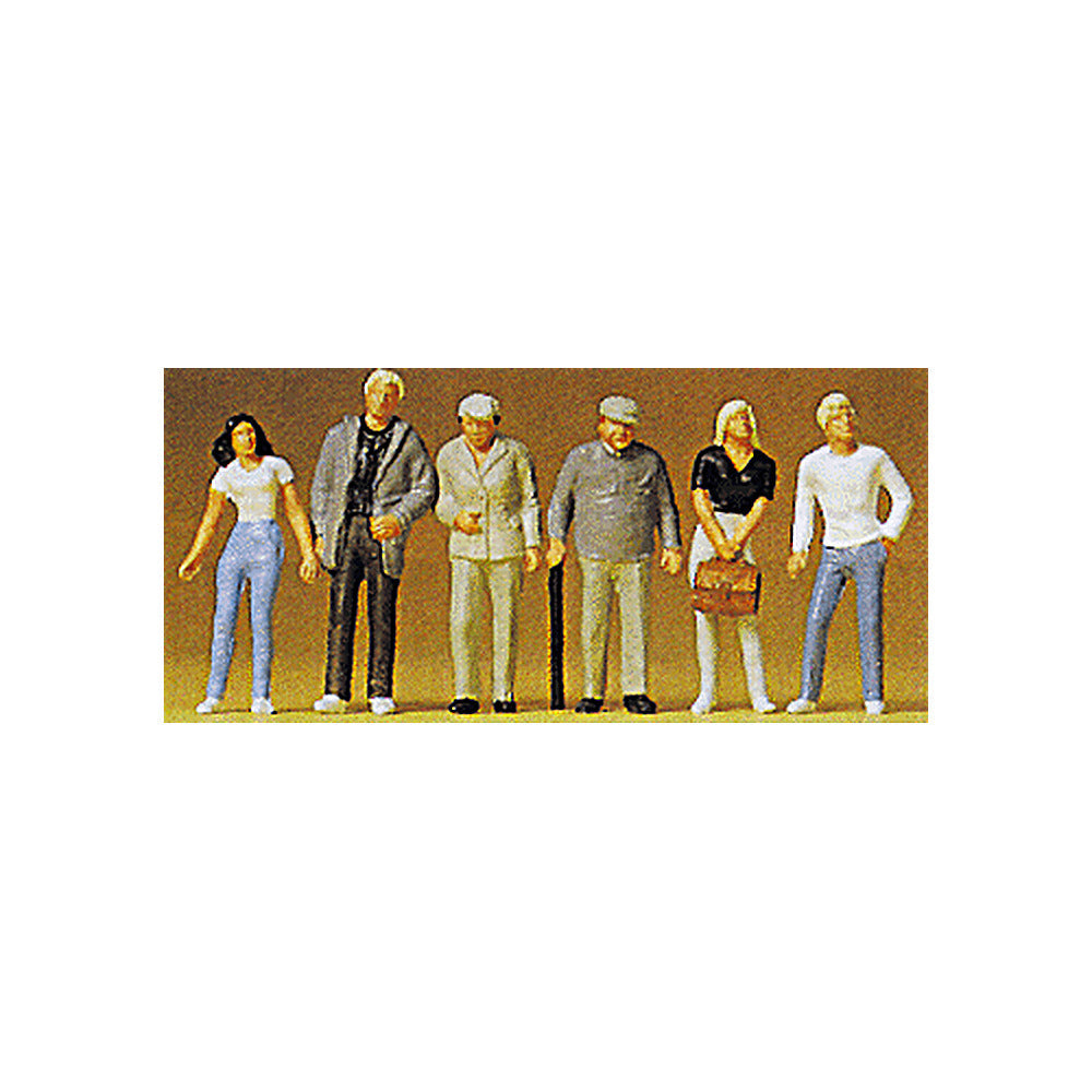 Preiser 72401 1/72 Scale Figures - 1/72 Scale Standing pkg(6)
