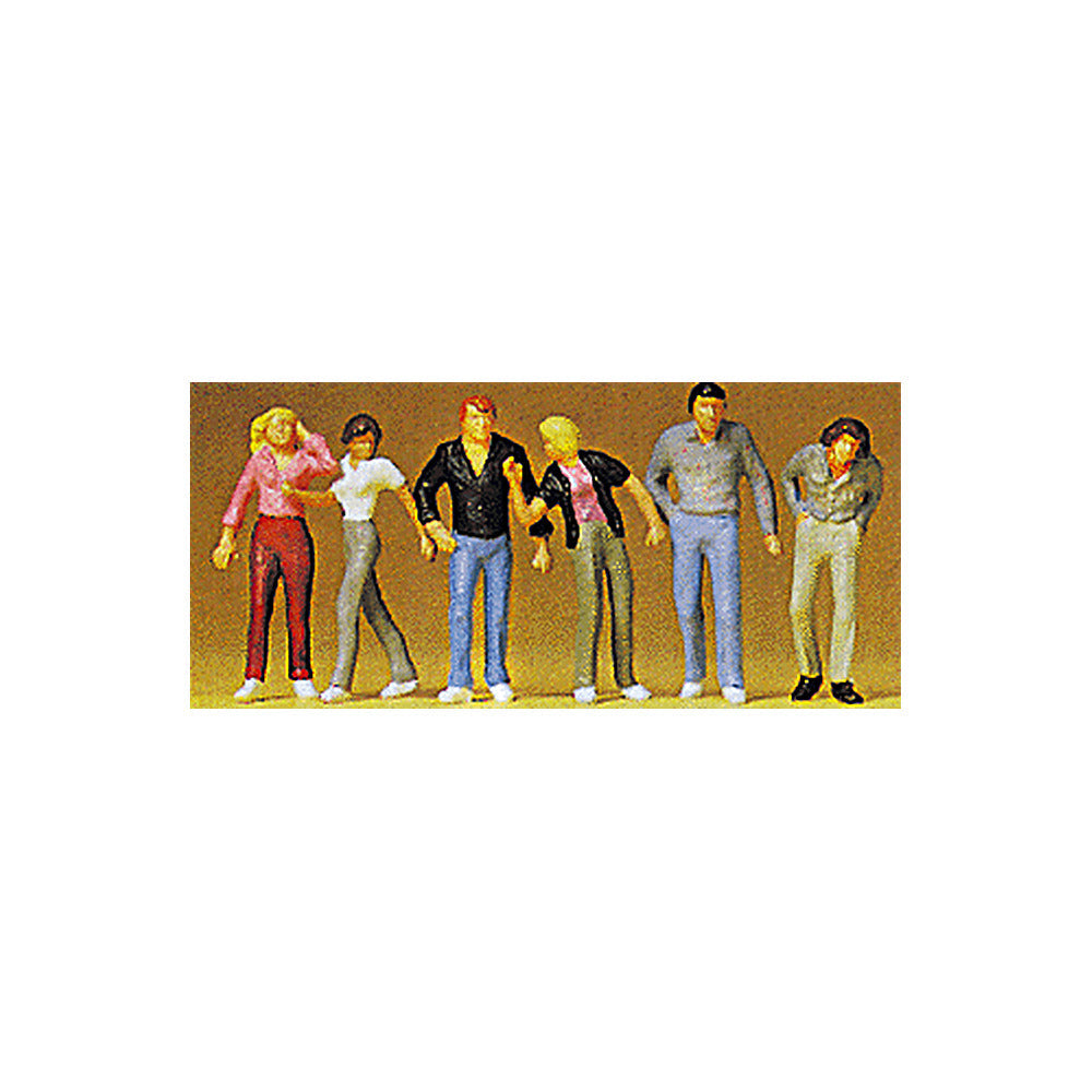 Preiser 72402 1/72 Scale Walking People 1:72 Scale pkg(6)