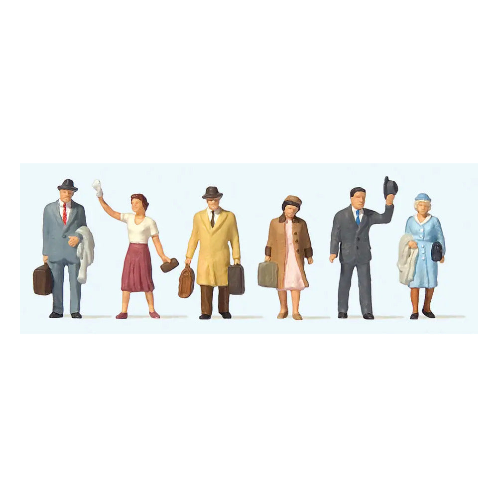 Preiser 73008 1/76 Scale Travelers #1 pkg(6)