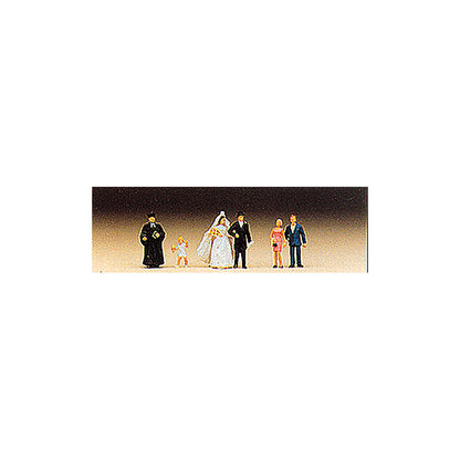 Preiser 79057 N Scale Wedding Group Protestant pkg(6)