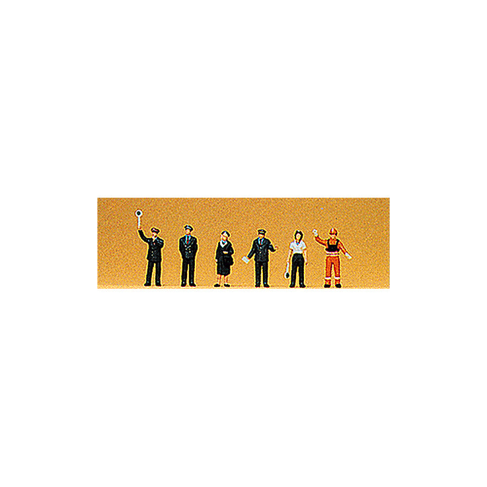 Preiser 79060 N Scale Railroad Personnel 1989 pkg(6)