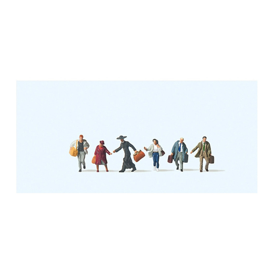 Preiser 79090 N Scale Passengers Hurrying