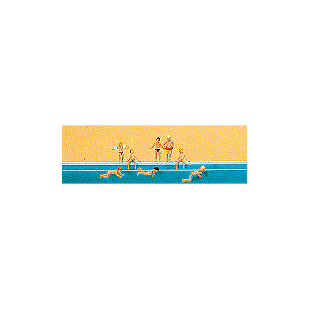 Preiser 79091 N Scale Recreation & Sports Children at the Pool