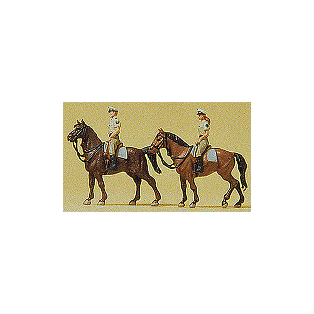 Preiser 79138 N Scale People Working German Mounted Police In Summer