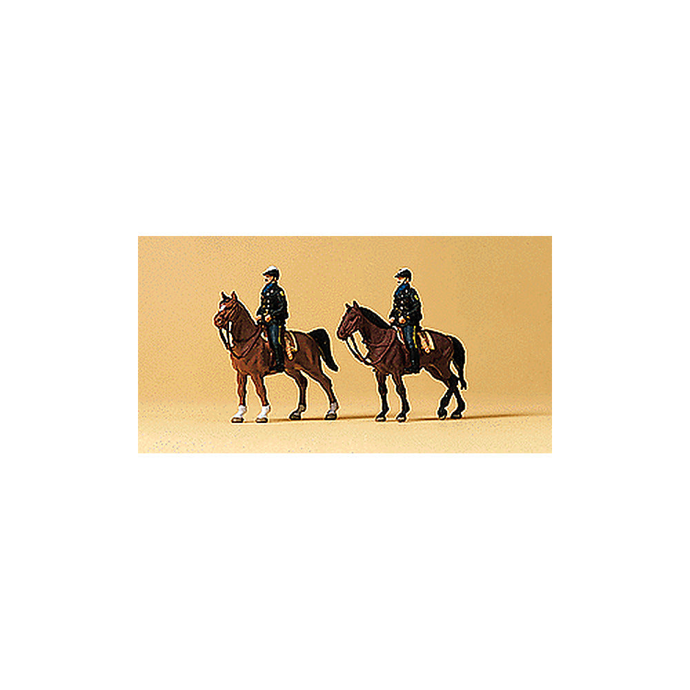 Preiser 79149 N Scale Police Mounted Police USA