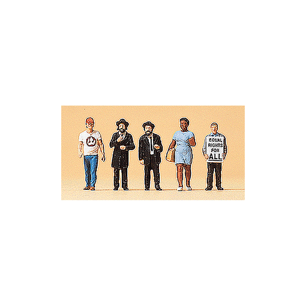 Preiser 79164 N Scale Pedestrians American City People