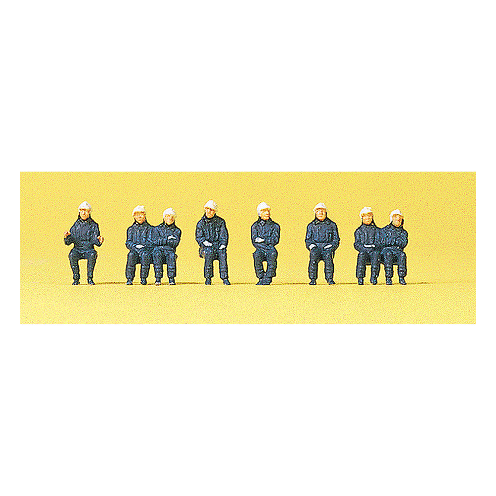 Preiser 79172 N Scale Emergency Workers Seated Firemen