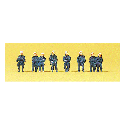 Preiser 79172 N Scale Emergency Workers Seated Firemen