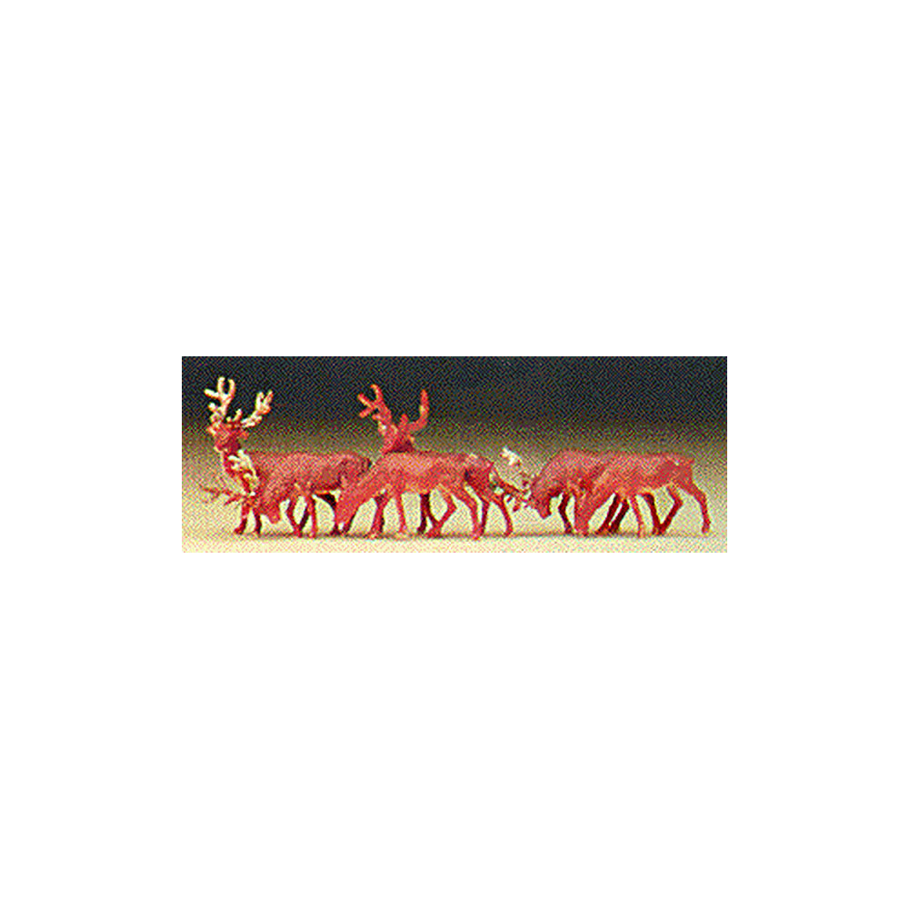Preiser 79179 N Scale Animals Deer pkg(6)