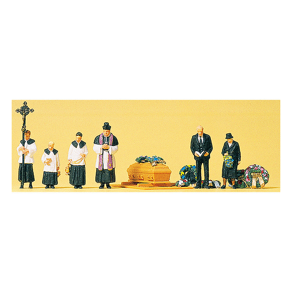Preiser 79194 N Scale Pedestrians Catholic Funeral