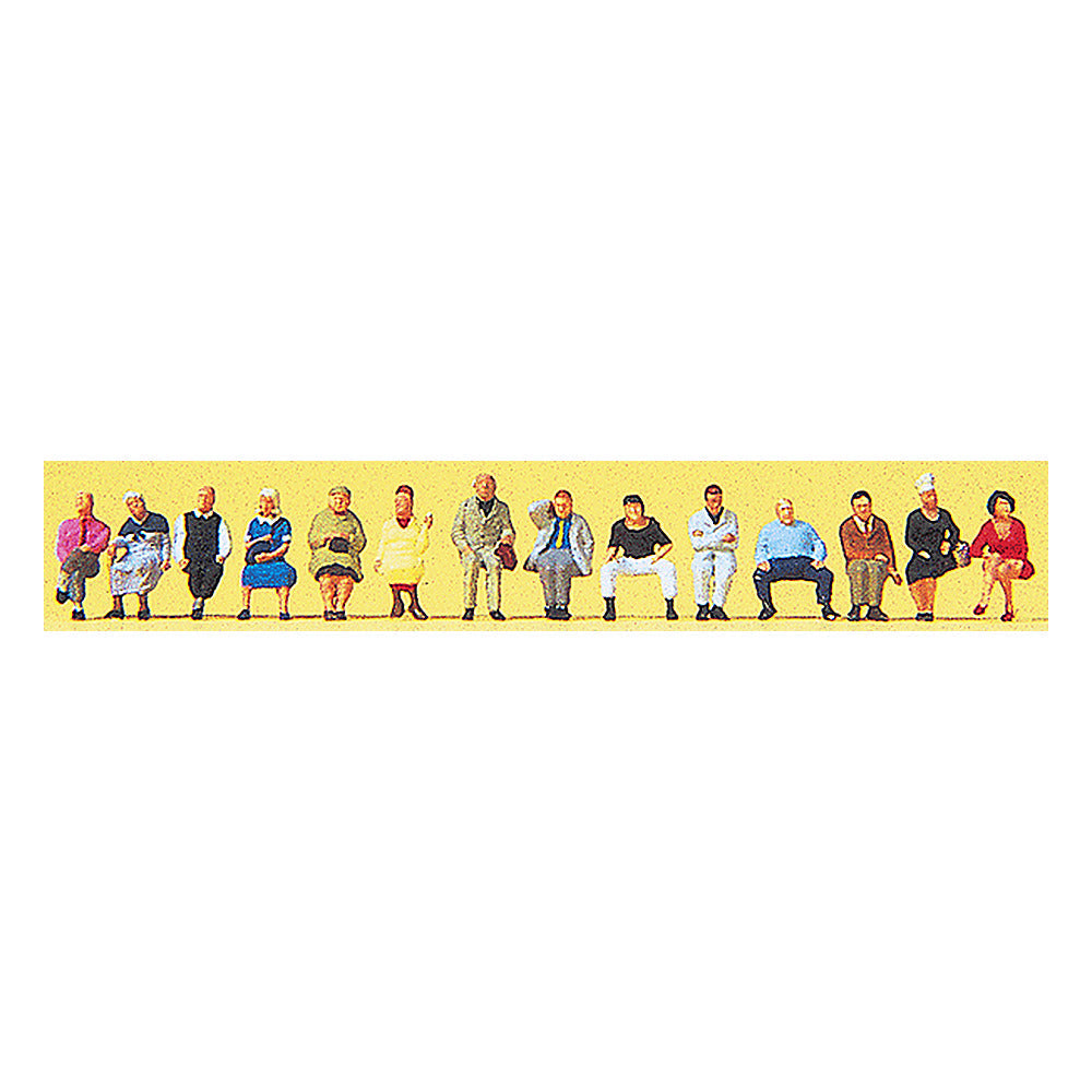 Preiser 79199 N Scale Passengers Seated Passengers - Package of 14