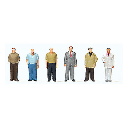 Preiser 79223 N Scale Standing Men pkg(6)
