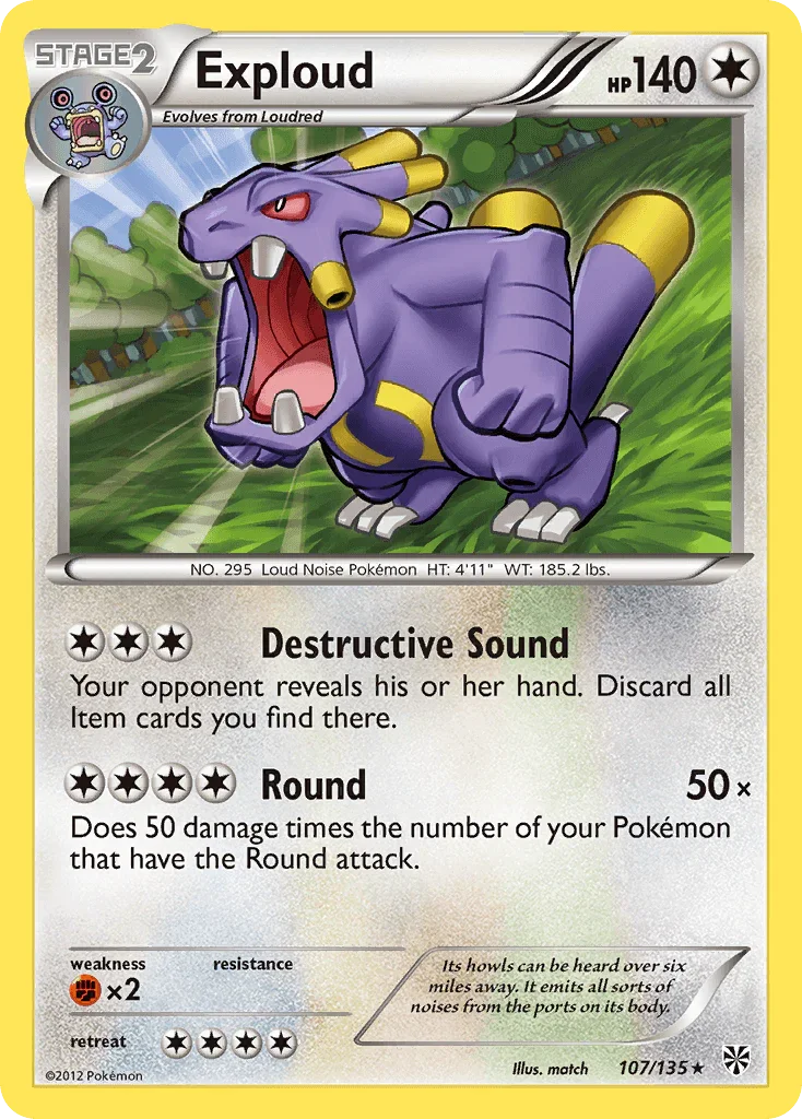 Exploud (107/135) [Black & White: Plasma Storm]