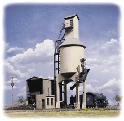 Walthers Cornerstone 933-3042 HO Scale Concrete Coaling Tower -- Kit