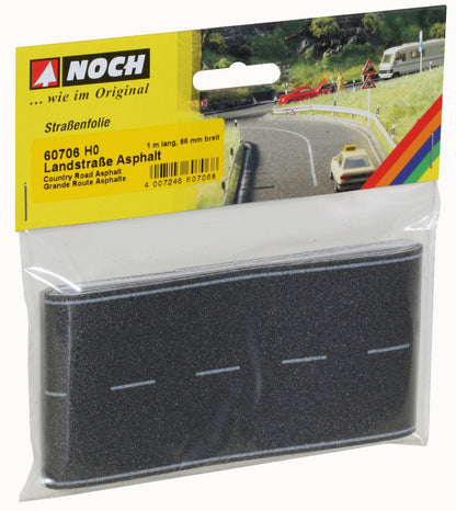 Noch 60706 HO Country Road, Asphalt, Flexible Sheet