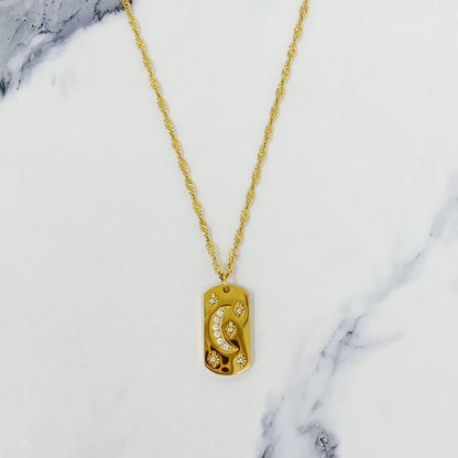 Mystical Moon And Stars Necklace by Ellisonyoung.com