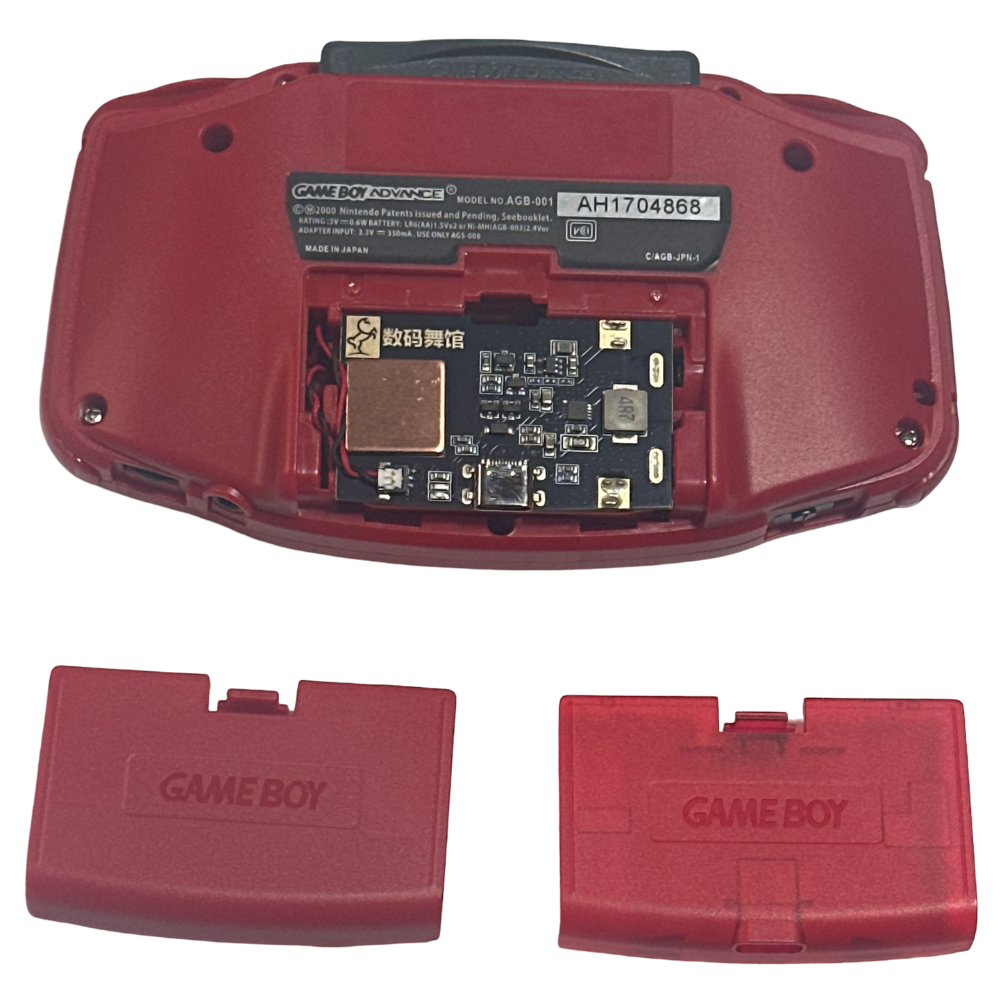 MODDED RED GBA V2 Premium - GameBoy Advance